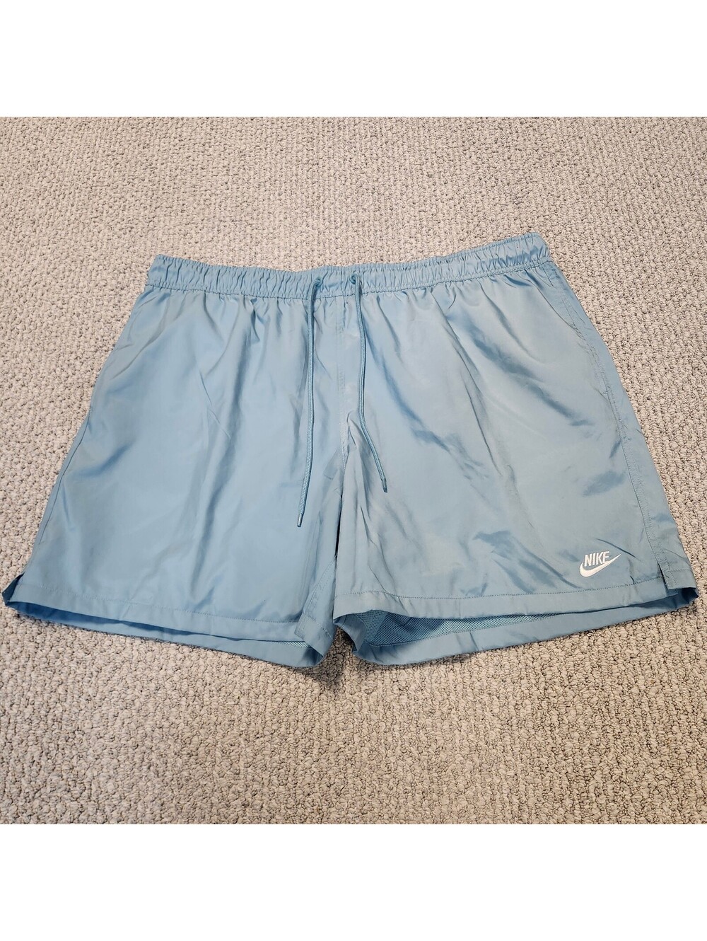 Nike Men's Light Blue Flow Shorts with Drawstring Waist Size XXL NWT